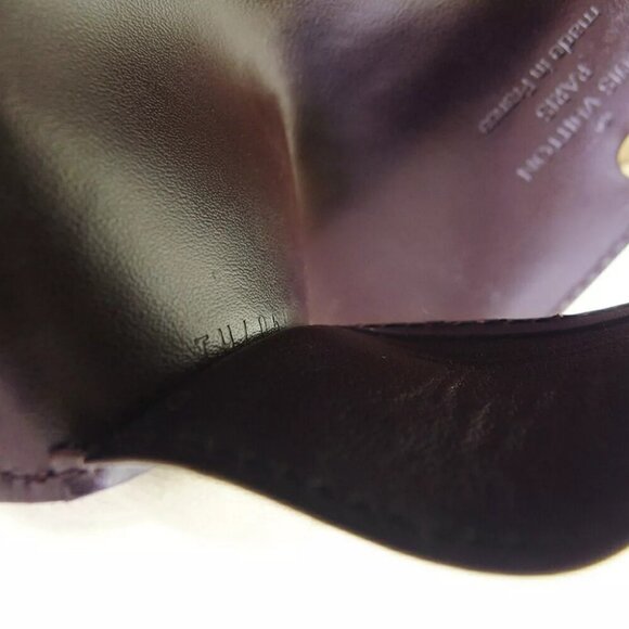 LOUIS VUITTON Key Case Verni Alamand (Purple) Gold USED - Picture 9 of 10